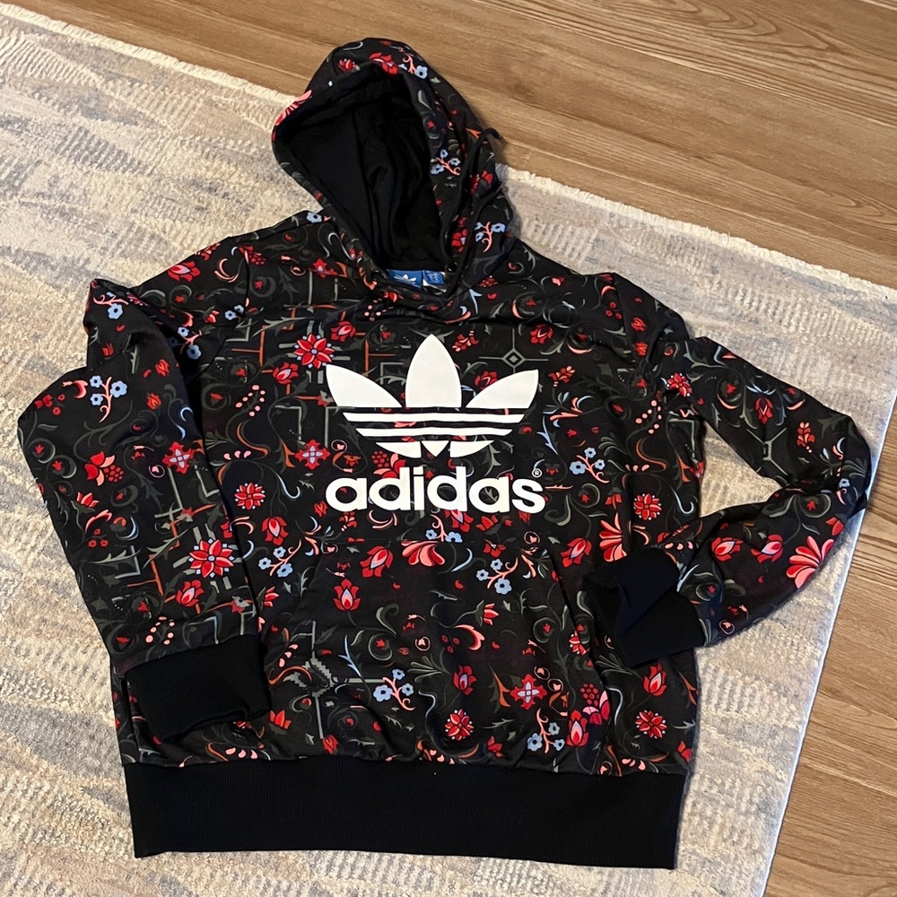 Adidas Original Firebird Floral Black Hoodie